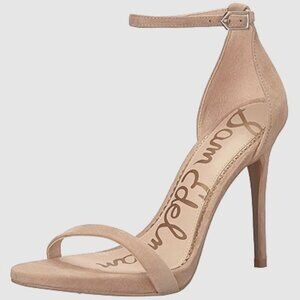 Sam Edelman Ariella Blush Pink Suede Ankle Strap Stilettos Size 8.5, Pink Shoes